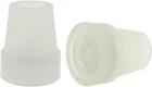 2 Pcs: 3/4" (19MM) Glow The Dark Rubber Tips Ferrules For Walking Canes - Whi New. Price: $14.99.
