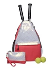 Ladies, Pu Leather, Tennis Backpack/sling, 2 Racquets, By Glove It New. Price: $19.99.