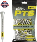 Pride Professional Titanium Golf Tees 2-3/4 Inch, 75 Count New. Price: $24.97.