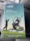 10L0L Mini Golf Bag Holder With 3 Pens Office Desk Decor Gift - Sealed New. Price: $10.00.