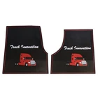 Freightliner Cascadia Rubber Front Floor Mats Set Black & Red Fits With C... New. Price: $125.62.