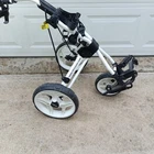 Rovic RV3J By Clicgear Golf Push Cart White Black 3-WHEEL Foldable Used. Price: $129.00.