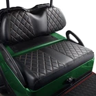 Golf Cart Seat Cover Diamond Leather Club Precedent Brown Stitch Nokins New. Price: $89.99.