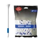 Premium Wood Golf Tees, 75 Pack 3.25 Inch, Ideal For Drivers, White New. Price: $18.24.