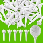 Fampery 50PCS Plastic Golf Tees 1-1/2 Short Enhanced White New. Price: $13.99.