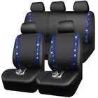 Car Pass Bling Diamond Seat Covers Full Set, Shining Rhinestone Waterproo.... Price: $91.00.