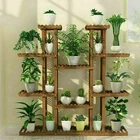 Unho Multi-tier Plant Stand, 46IN Height Wood Flower Rack Holder 16 Potted Displ New. Price: $63.90.