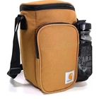 Carhartt Insulated 10 Can Vertical Cooler Water Bottle Brown Rain Defender New. Price: $38.00.