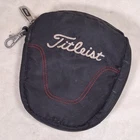 Titleist Essentials Valuables Pouch Black Nylon Fleece Lining Zip Pocket Clip Used. Price: $21.16.