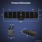 600W 25" 8 Speaker Bluetooth Polaris Atv Utv Rzr Waterproof Led Sound Bar System Used. Price: $197.98.