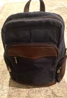 Links & Kings Backpack, Waxed Canvas, Navy, Quality, #1455279, Very Nice Pre-owned. Price: $56.00.