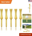 Step Down Golf Tees 2-1/8"OR 2-3/4"OR 3-1/4" 100 Count Wooden Castle New. Price: $23.09.