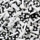 Finger Ten Golf Tees Wood 1/4 2 3/4 INCH(50 Pack), White&black New. Price: $13.90.