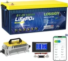 Lossigy 51.2 Volt 100AH Lithium Golf Cart Battery W/ 58.4 18A Charg New. Price: $699.00.