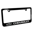Chevrolet Black Logo Metal License Plate Frame New. Price: $40.99.