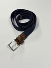 Dockers Belt Navy Brown Men Xl 46 Braided Stretch Leather Trim Casual Golf Pre-owned. Price: $24.99.