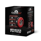 Counteract Tire Cover 4 Pack Black & Red Oxford Fabric 600D Size M (12-19... New. Price: $80.98.