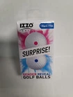 New Izzo Golf Surprise Gender Reveal Balls Blue Pink Dimpled Plastic Powder Fill. Price: $9.99.