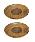Japanbargain 4103X2, Wooden Tea Cup Saucer Coaster Japanese Zen Small, Brown New. Price: $14.52.