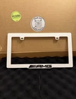 Mercedes Amg White-style 3D Performance License Plate Frame-handmade In Usa New. Price: $60.00.
