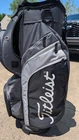 Titleist Cart 15 Golf Bag Black White Great! Pre-owned. Price: $249.00.