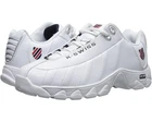 Men K-swiss ST329 Cmf Leather Shoes 03426-130 White Navy Red 100% Original New. Price: $69.99.