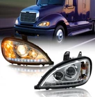 Freightliner Columbia Headlight Led Projector Stripe Crystal Pair Set 1996-2017 New. Price: $192.10.