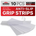 Rubber Grip Tape Strips 10 Pcs Pack Of Non-abrasive Stickers New. Price: $15.28.