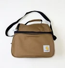 Carhartt Deluxe Dual Compartment Insulated Lunch Cooler Bag, Brown, 12 Can Open. Price: $39.94.