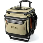 Titan 60 Can Deep Freeze Collapsible Rolling Cooler Cart With Wheels, Moss New. Price: $59.94.