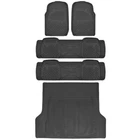 All Rubber Mats For Suv Truck Van 5 Pieces Bdk Weatherplus Series Black New. Price: $125.99.
