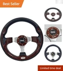Huskey 12.5-INCH Vintage Wood Grain Golf Cart Steering Wheel Upgrade Your Ride New. Price: $57.53.