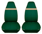 Front Set Car Seat Covers Fits 1985-2006 Jeep Wrangler Yj-tj-lj Green And Tan New. Price: $81.99.