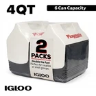 (2 Packs) Igloo Playmate Mini Cooler, 4 Qt Capacity, Holds 6 Cans, Black New. Price: $27.89.