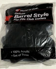 Jef World Golf Deluxe Barrel Club Black Covers Style Fur Pile Set Of 1-3-X New. Price: $15.29.