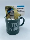 Brookstone Golf Tee Shot Gadget Green Mug W/tool Gift Set New With Tags Nwt. Price: $26.99.