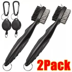 2 Pack Set Sided Golf Club Brush Cleaner Retractable Groove Cleaning Tool Kit New. Price: $9.99.
