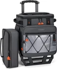 Collapsible Cooler With Wheels, Insulated Rolling All-terrain Cart, New. Price: $97.72.