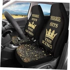 Crown Print Creative Car Seat Cover Set Of 2 For Women Queen King-black New. Price: $40.18.