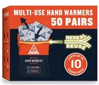 Ignik 10-HOUR Multi-use Hand Warmers With Resealable Airbarrier Pouch, 50 Pairs New. Price: $29.99.