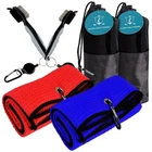 2 Golf Towels & Brushes Set W/ Pouch Microfiber Cleaning Kit For Clubs Teams New. Price: $18.95.