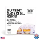 Izzo Golf Whiskey Glass Ball Ice Set - Enjoy Of Or Bourbon New. Price: $58.82.