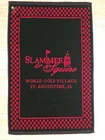Golf Towel Slammer & Squire St. Augustine, Fl Clip Grommet Black Red Devant Pre-owned. Price: $10.00.