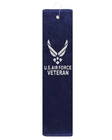 Force Veteran Airman Usaf Navy Tri-fold Golf Towel Gray Vinyl 16"X26" New. Price: $17.99.