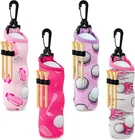 Cnhoqc 4 Packs Golf Ball Tee Carry Bag, Holder Pouch Pink Gift For New. Price: $22.99.