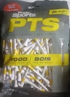 Pride Sports Pts 2-3/4" Wood Golf Tees #PT2417575 New. Price: $14.99.