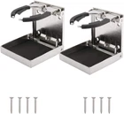 2PCS Folding Drink Holder Stainless Steel Adjustable For Marine/boat 4"L X 3.7"W New. Price: $36.99.