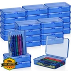 Dcocdeely Clear Plastic Storage Boxes 4.5" 36 Pcs Dark Blue Mini Craft Container New. Price: $39.99.