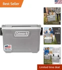 Durable Leak-resistant Portable Cooler With Seat Lid & Cup Holders 52QT New. Price: $96.99.