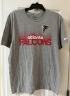 Nike Atlanta Falcons Nfl Men Medium Gray Graphic T-shirt Nwt Team Tee New. Price: $22.99.